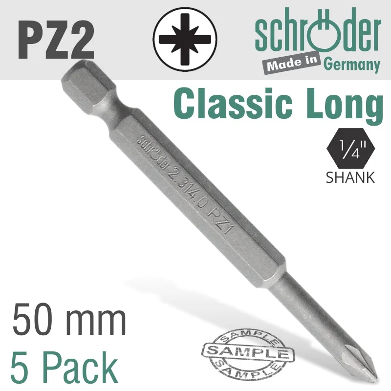 POZI NO.2 x 50MM CLASSIC POWER BIT 5CD