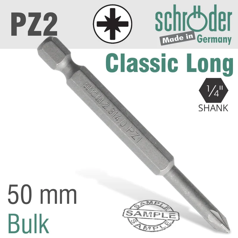 POZI NO.2 x 50MM CLASSIC POWER BIT