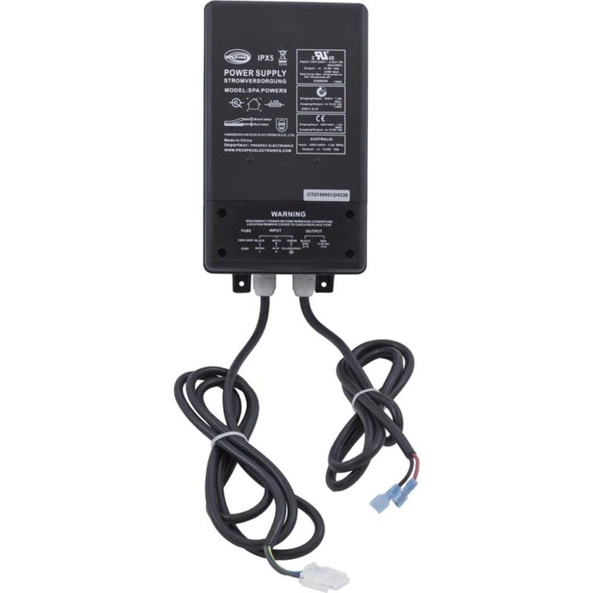 Prospec Millennia Spa Stereo Power Supply, Outdoor, 10A, 115/230V | Spa-Power9