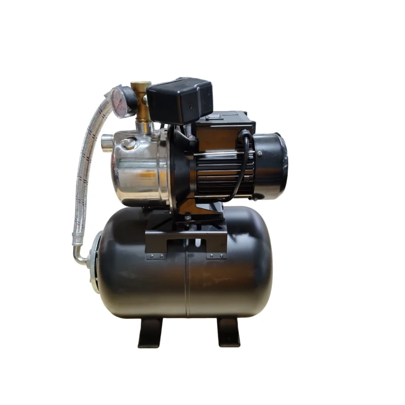 PS&W 1.5HP Shallow Well Pump with Pressure Tank, 1500GPH, 115V, Stainless Steel Irrigation Pump, Automatic Water Booster Jet Pump for Home, Garden, Lawn