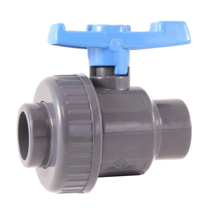 PVC SINGLE UNION BALL VALVE 1/2″ – Socket