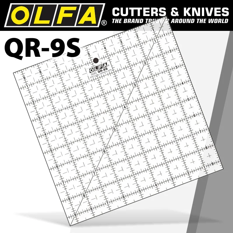 QUILT RULER 9′ X 9′ SQUARE WITH GRID