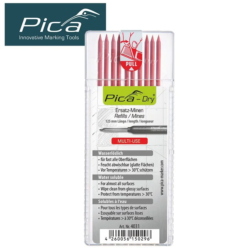 REFILLS DRY – SET OF 10 LEADS – RED