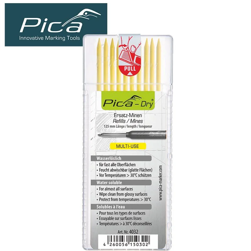 REFILLS DRY – SET OF 10 LEADS – YELLOW