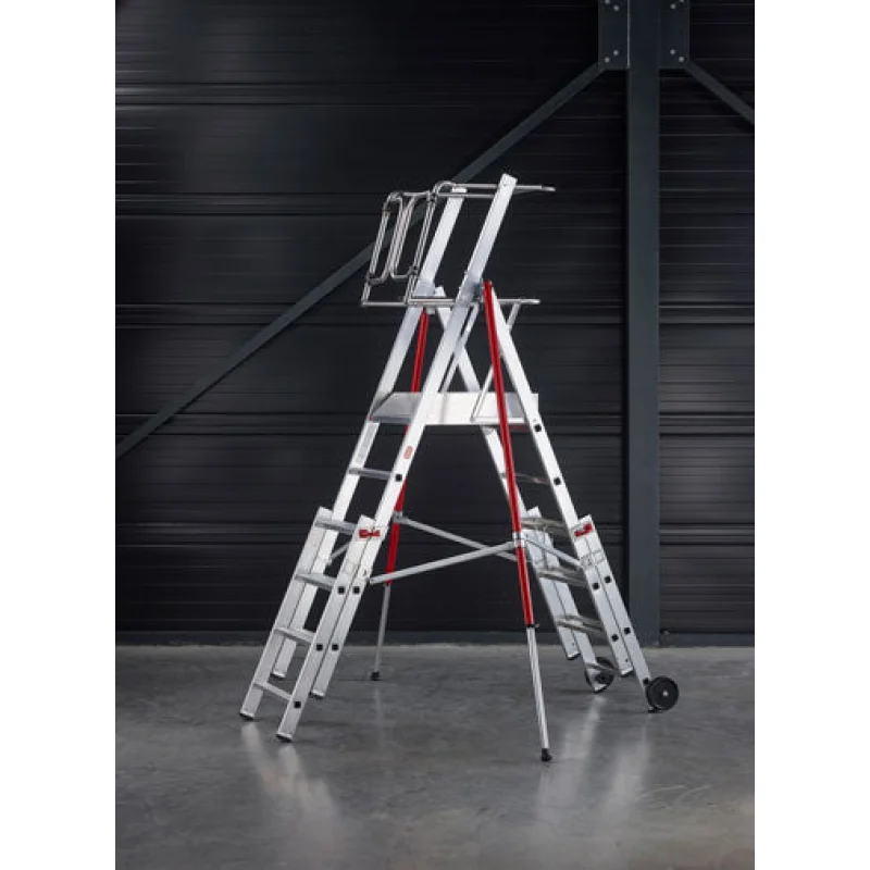Rolguard Safety Ladder With Enclosed Platform – 1 x 6 Rung