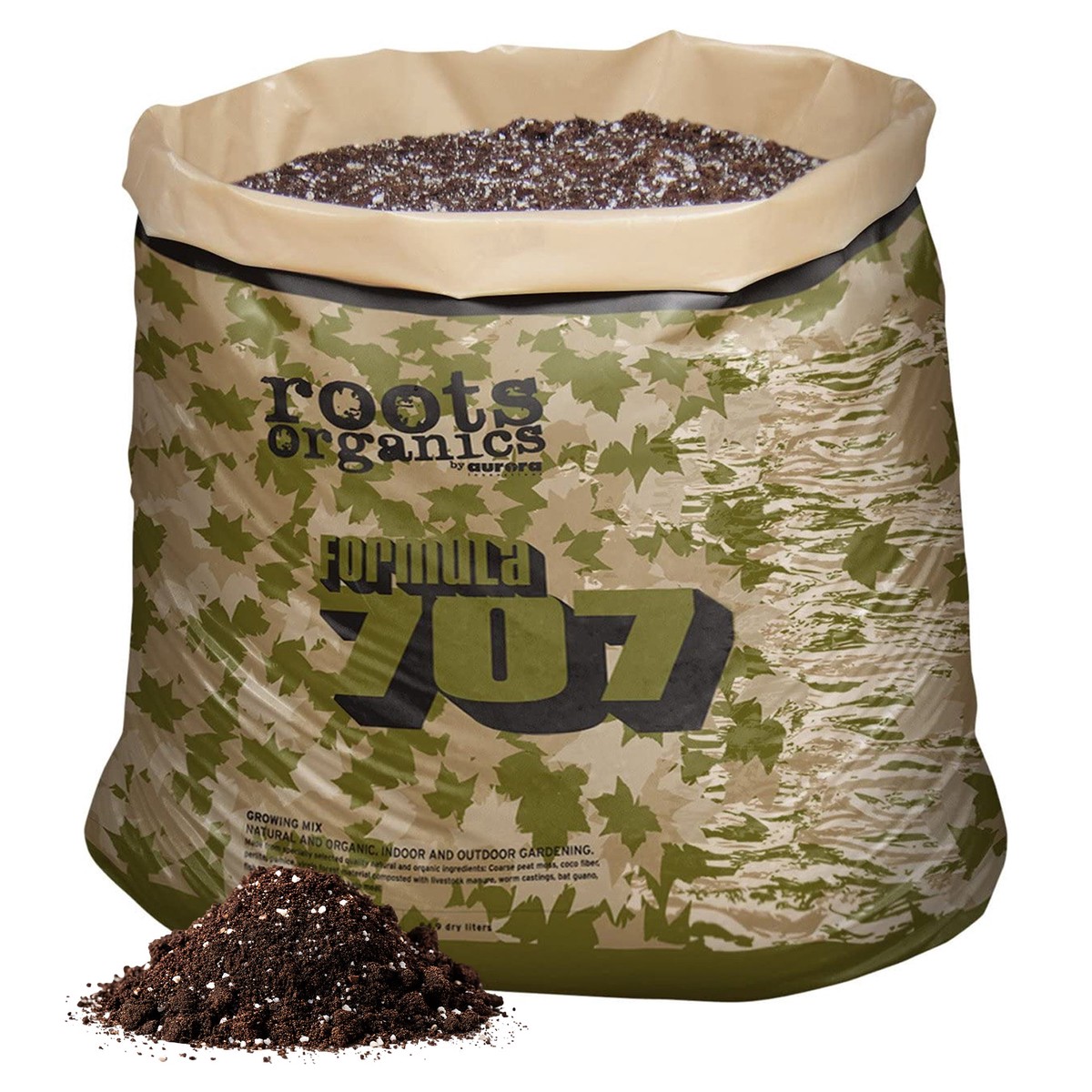 Roots Organic Formula 707 Peat Compost Coco Garden Potting Soil, 3 Cubic Feet