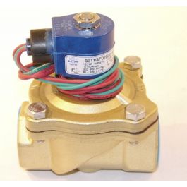 GC Valves S211GF02N5HJ2 2-Way N/C Solenoid Valve Brass 5-200 PSI, 5-150 PSI, 1.5" NPT