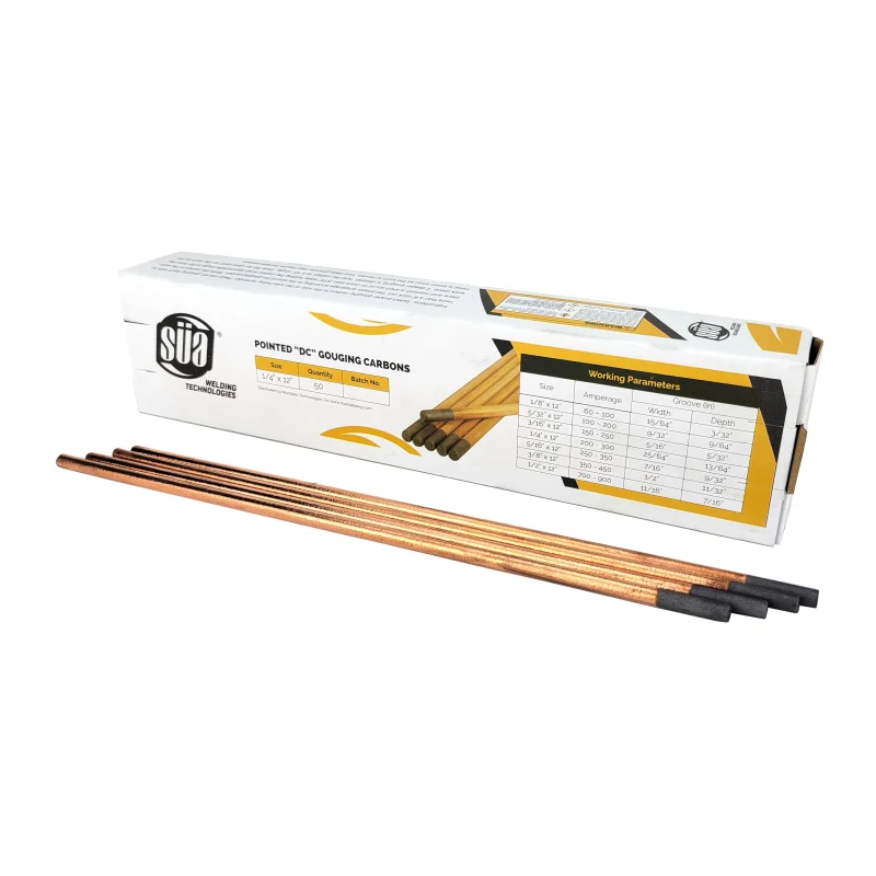 SA – DC Copper Coated Pointed Carbon Gouging Rods