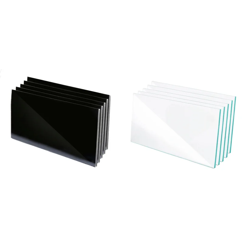 SA Rectangular welding helmet/hood protective glass lens filter replacement – 2 x 4.25 in (108 x 50 x 3 mm)