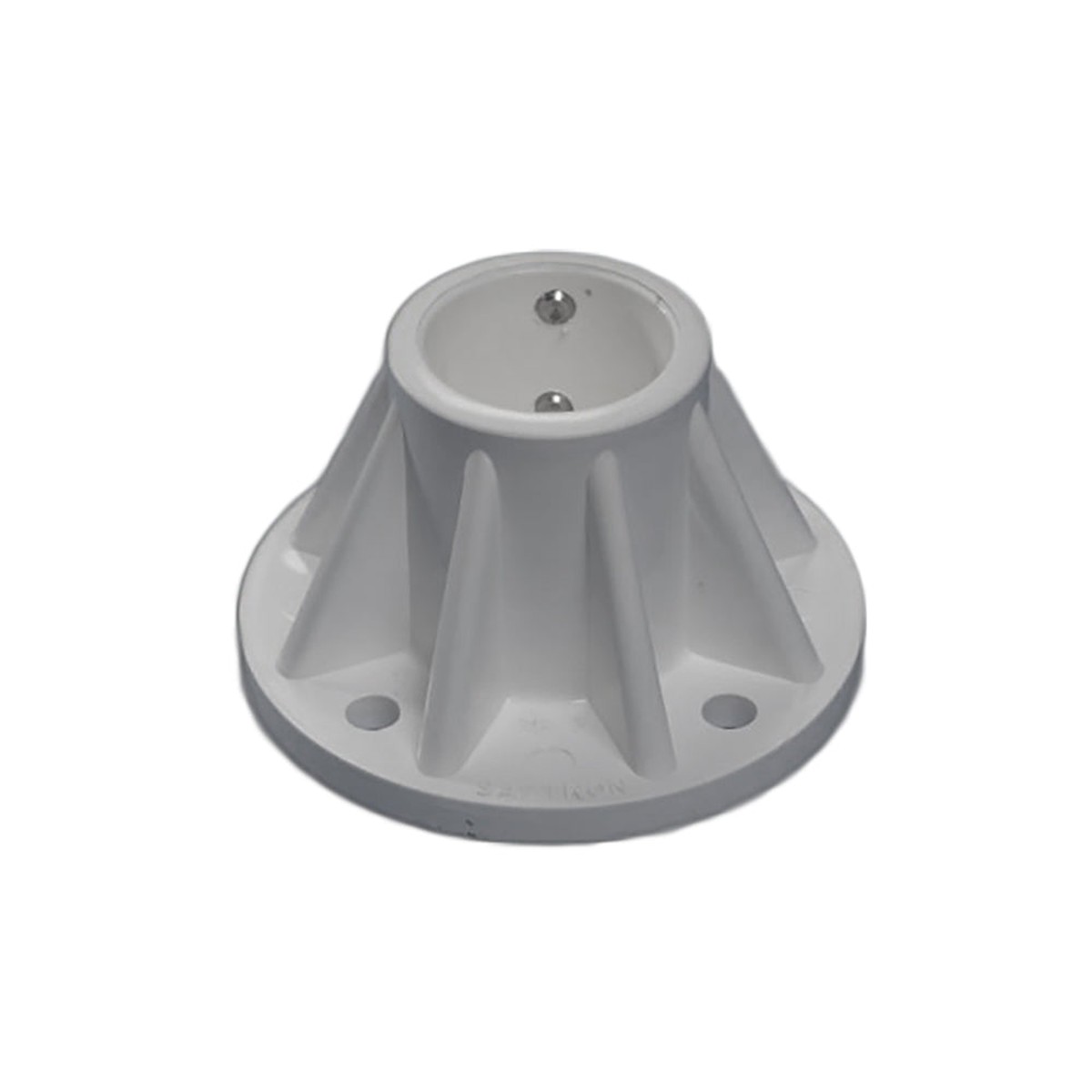 Saftron 3 Inch Surface Mount for 1.9 Inch OD Swimming Pool Ladder or Rail, Gray