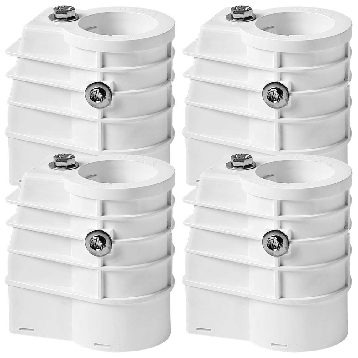 Saftron Chemical Resistant High Impact Polymer Pool Anchor Sockets (4 Pack)