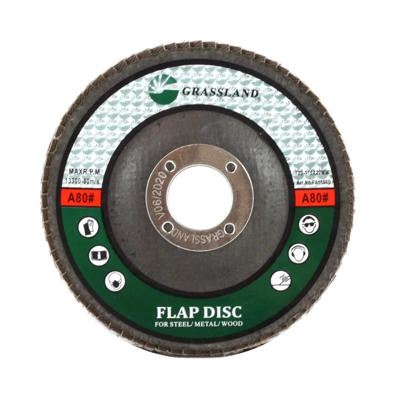 Sanding Disc, Aluminum Oxide Flap Disc, Grinding Wheel 4-1/2″ x 7/8″ 80 Grit – T29