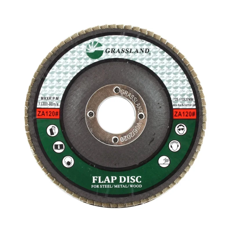 Sanding Disc, Zirconium Flap Disc, Grinding Wheel 4-1/2″ x 7/8″ 120 Grit – T29