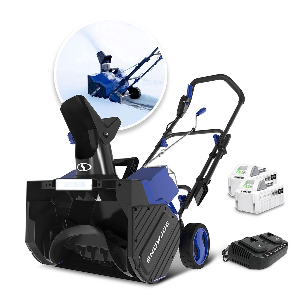 Snow Joe IONMAX 24V Cordless Snow Blower with Electric Engine, 24V-X2-SB18-XR