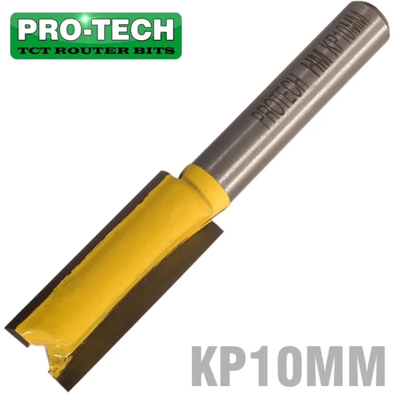 STRAIGHT BIT 10MM X 25MM CUT 2 FLUTE METRIC 1/4′ SHANK