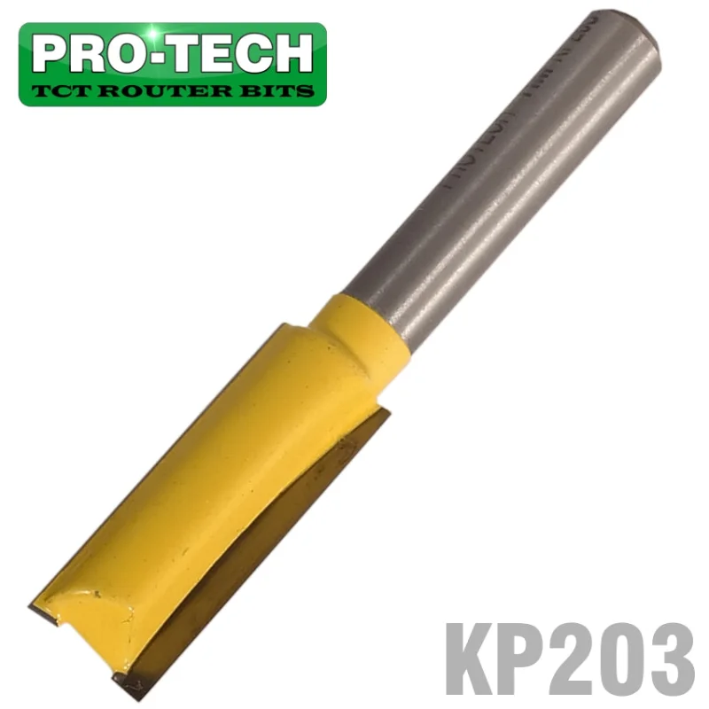 STRAIGHT BIT 3/8′ (9.5MM) X 1′(25.4MM) TWO FLUTE 1/4′ SHANK