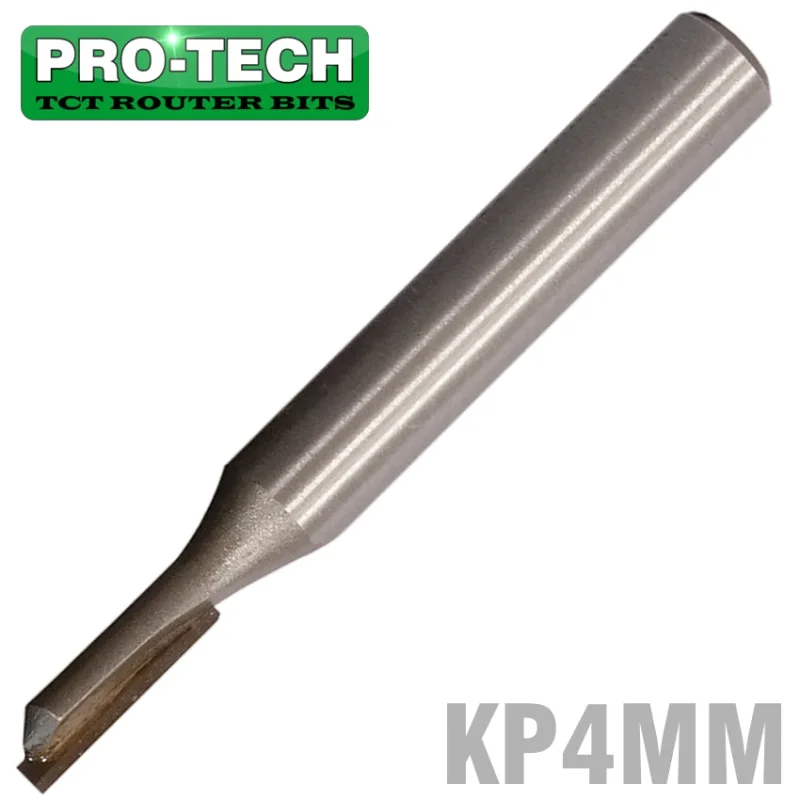 STRAIGHT BIT 4MM X 13MM SINGLE FLUTE METRIC 1/4′ SHANK