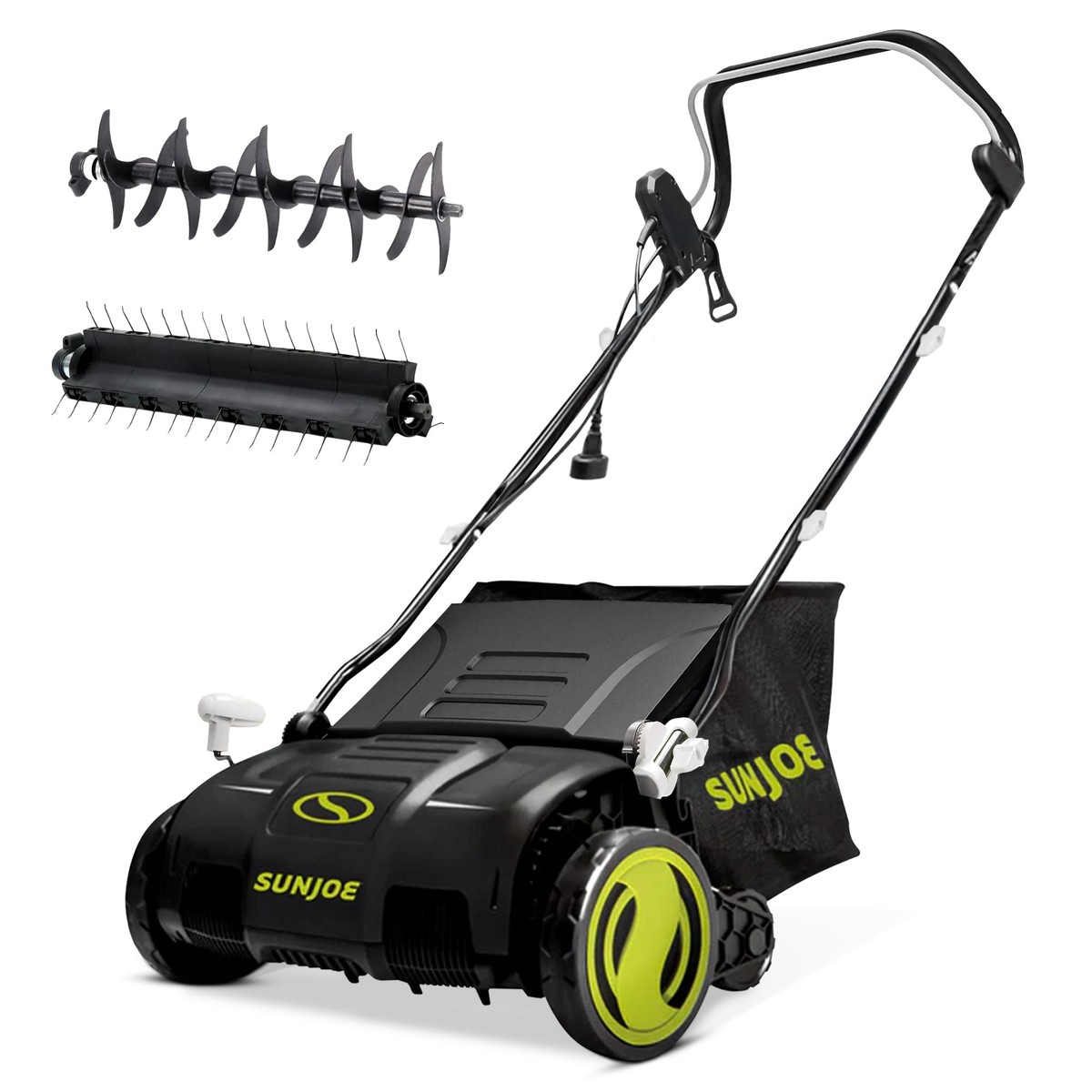 Sun Joe 15" Electric Dethatcher Scarifier with 13.2 Gallon Bag, 13 Amp, AJ805E