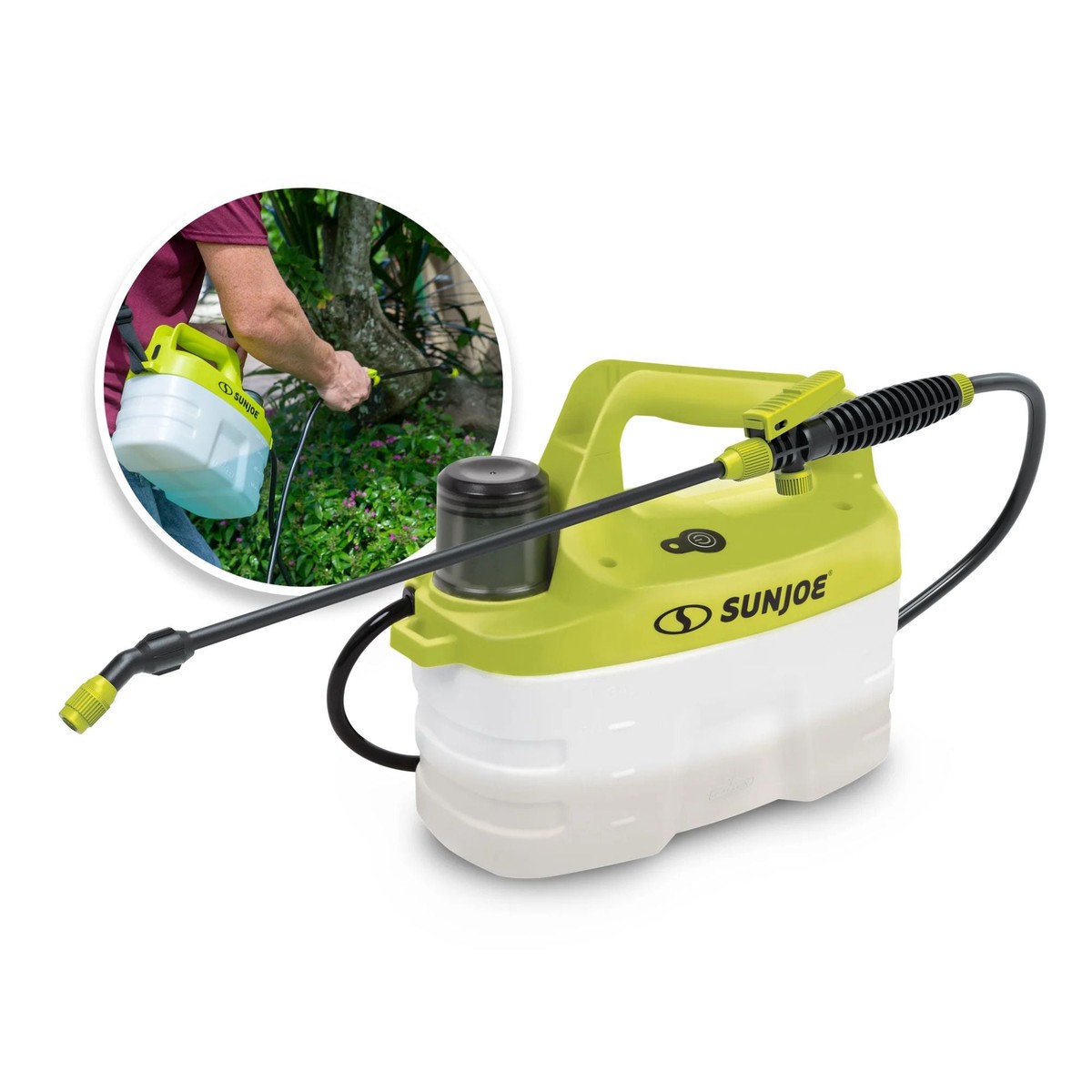 Sun Joe 4V Cordless Chemical Sprayer with 3W Motor and Battery, 1 Gal, SJ-APS-1G