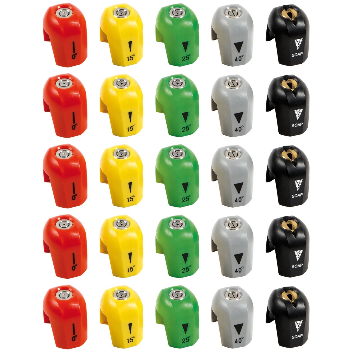 Sun Joe 5 Pack Electric Pressure Washer Quick-Connect Spray 5-Tip Set, 2030 PSI