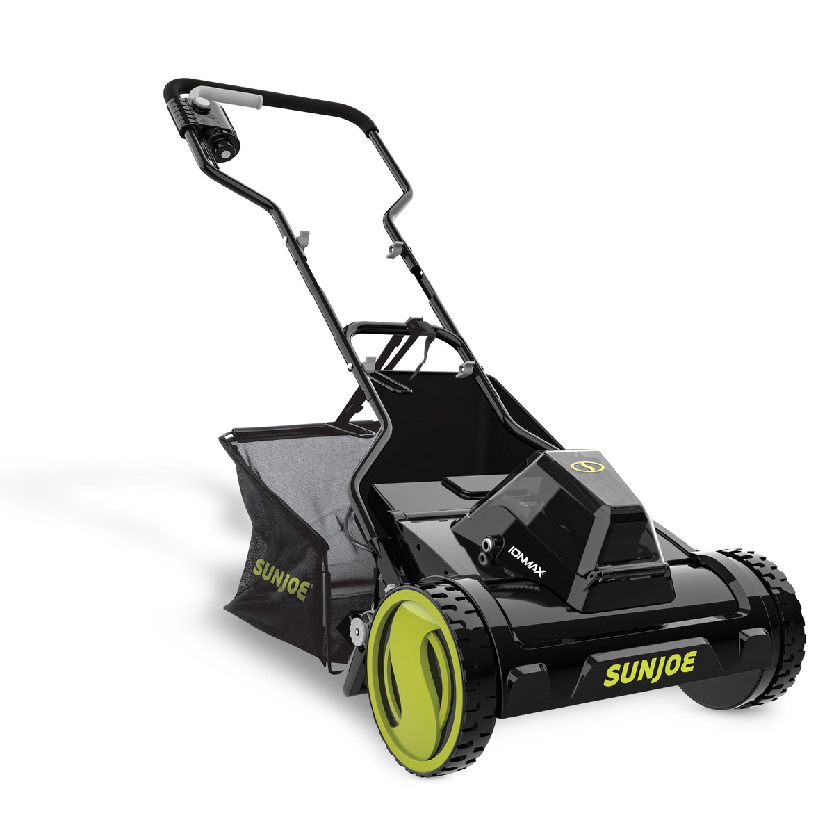 Sun Joe Cordless Push Reel Mower, 15 Yard Trimmer w/ Collection Bag, 24V-CRLM15