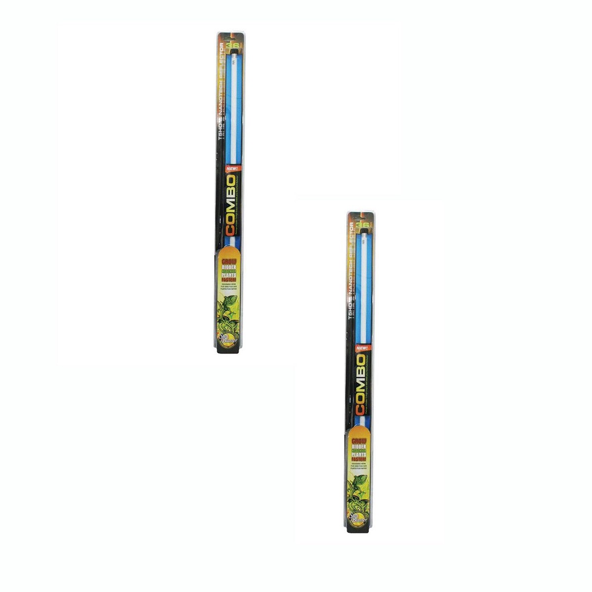 SunBlaster 39W 6400K NanoTech T5HO Reflector with 3 Foot Light Fixture, 2 Pack
