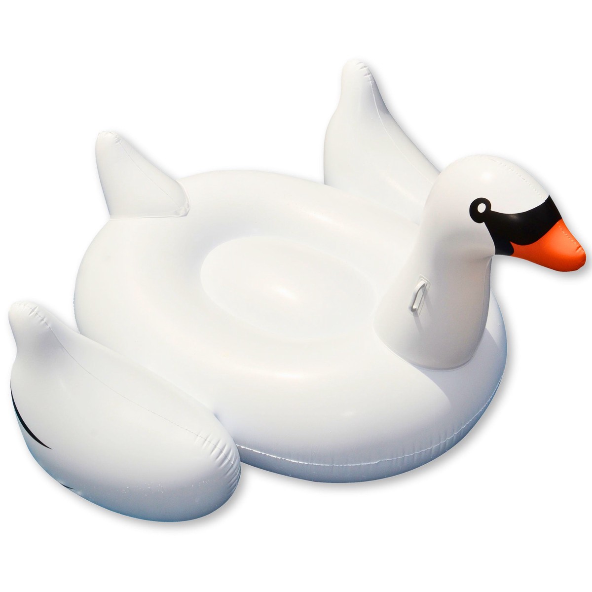 Swimline 90621 Giant Swan Inflatable Ride-On Swimming Pool Raft Float, White