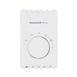 Resideo T410A1021 SPST Electric Heat Thermostat 5-25°C White Baseboard