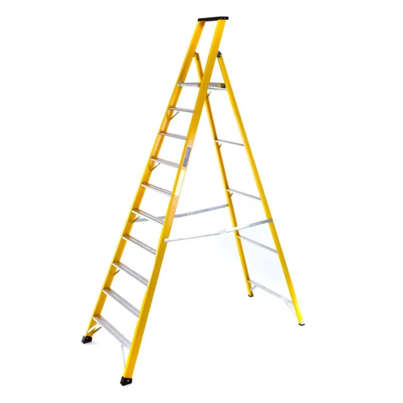 TB Davies EN131 Fibreglass Platform Stepladder With Deep Treads – 2.3 m Platform Height
