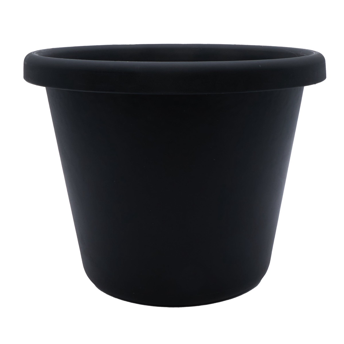 The HC Companies 17 Inch Round Classic Planter, Plastic Plant Pot, Black