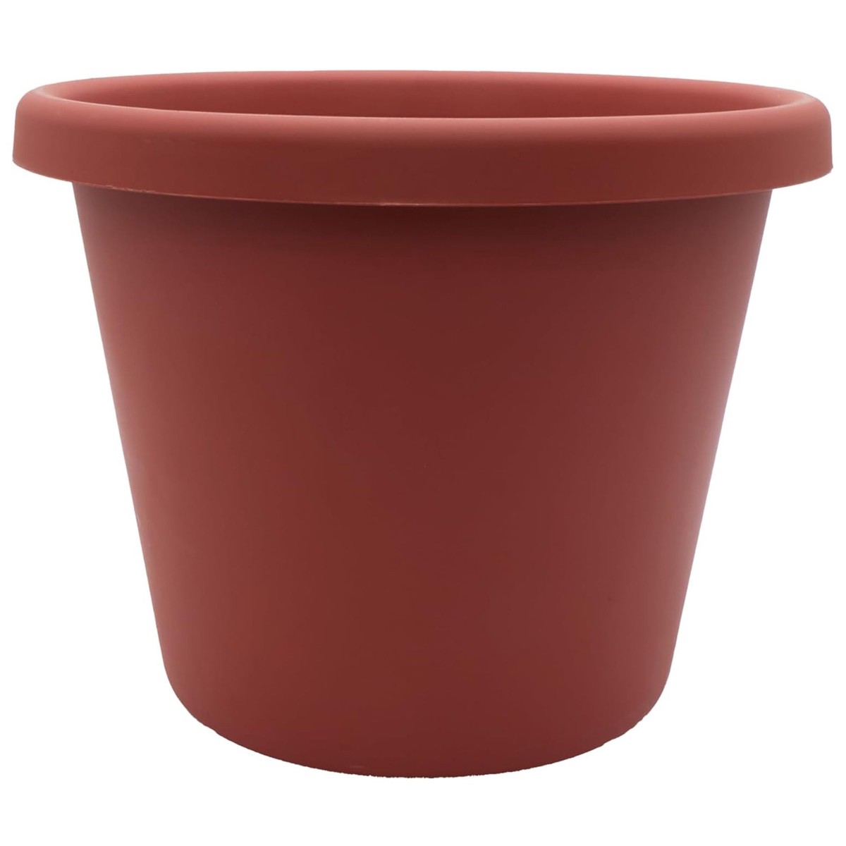 The HC Companies 17 Inch Round Classic Planter, Plastic Plant Pot, Clay