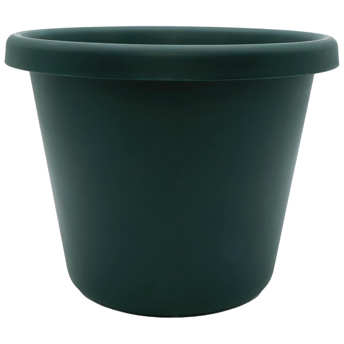 The HC Companies 17 Inch Round Classic Planter, Plastic Plant Pot, Evergreen