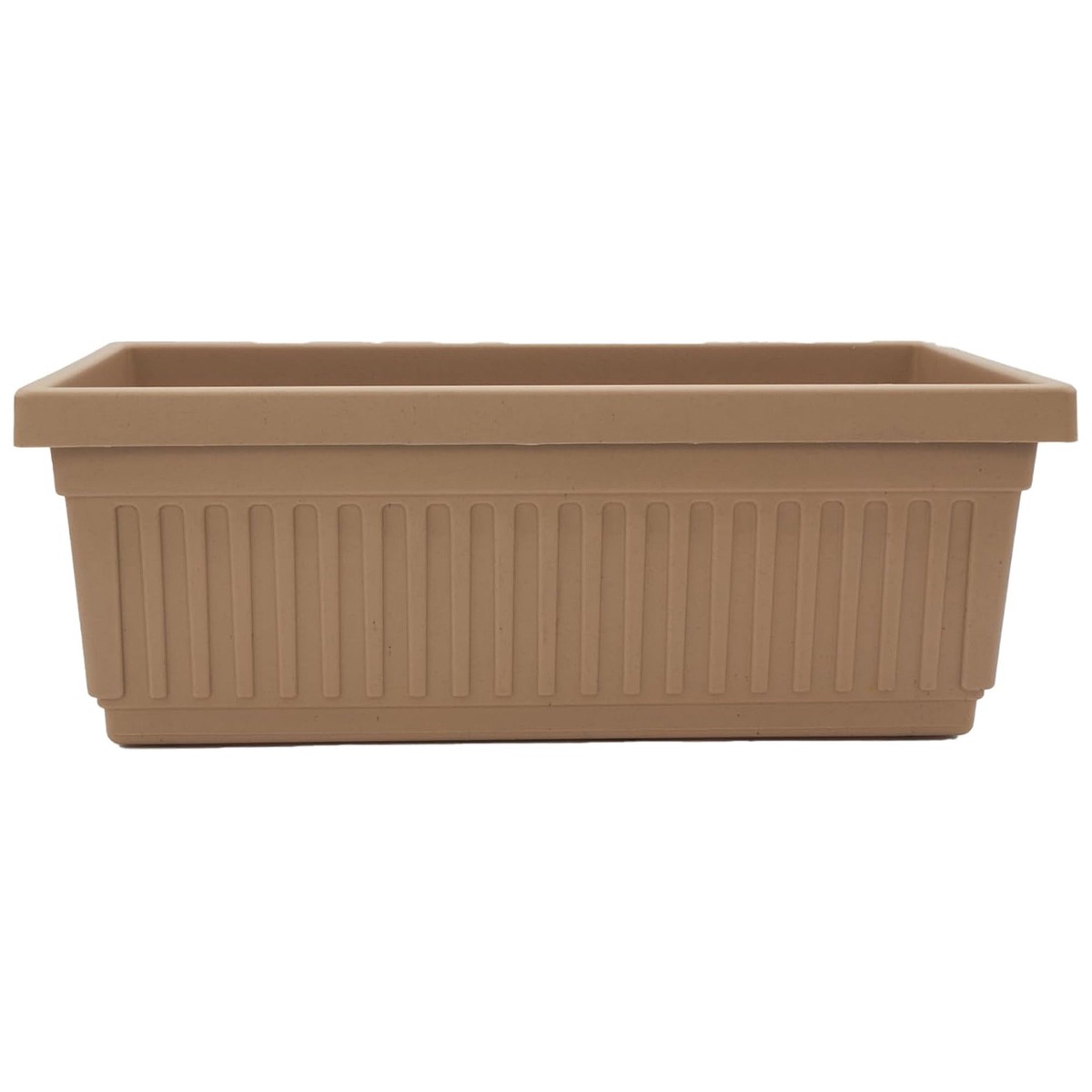 The HC Companies 24-Inch Venetian Window Planter Box with Drain Plug, Sandstone