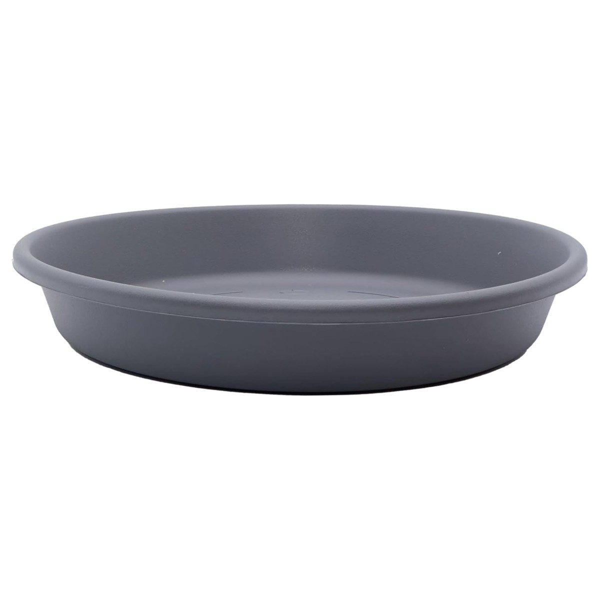 The HC Companies Classic 12 Inch Round Plant Pot Saucer Drip Tray, Warm Grey