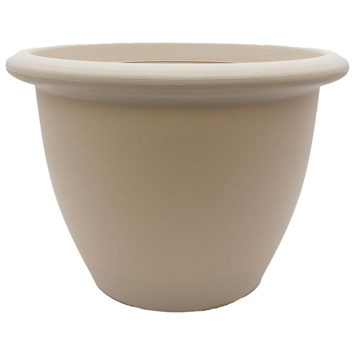 The HC Companies Sevilla Self-Watering Pot with Internal Disk 14", Cottage Stone