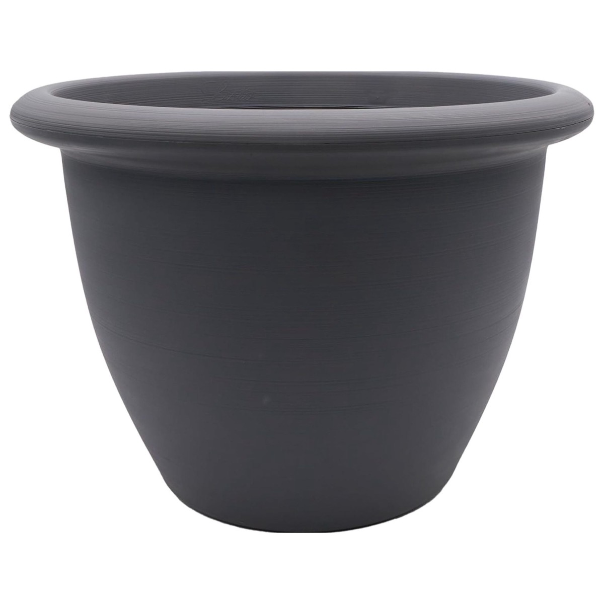 The HC Companies Sevilla Self-Watering Pot with Internal Disk 14 Inch, Warm Gray