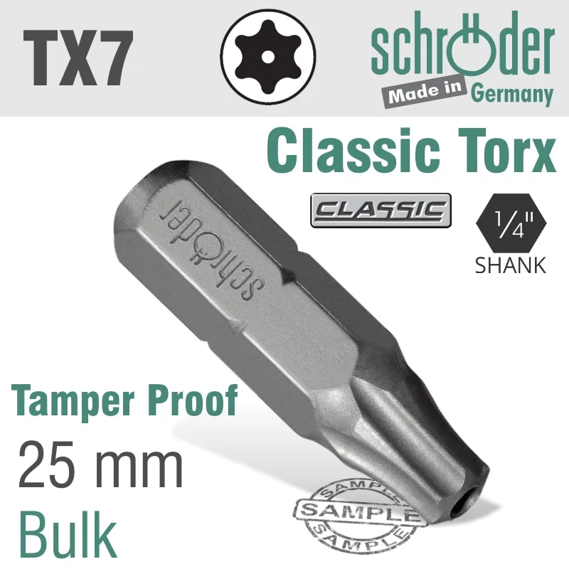 TORX TAMP.RES.TX7 INS.BIT