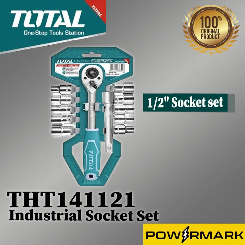 TOTAL THT141121 Industrial Socket Set 1/2″
