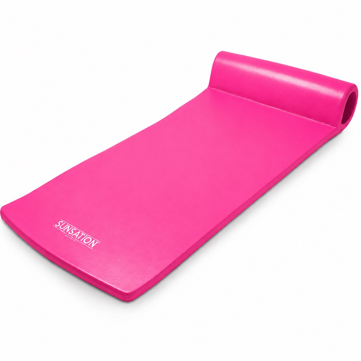 TRC Recreation Sunsation 1.75" Thick Foam Lounger Raft Pool Float, Flamingo Pink