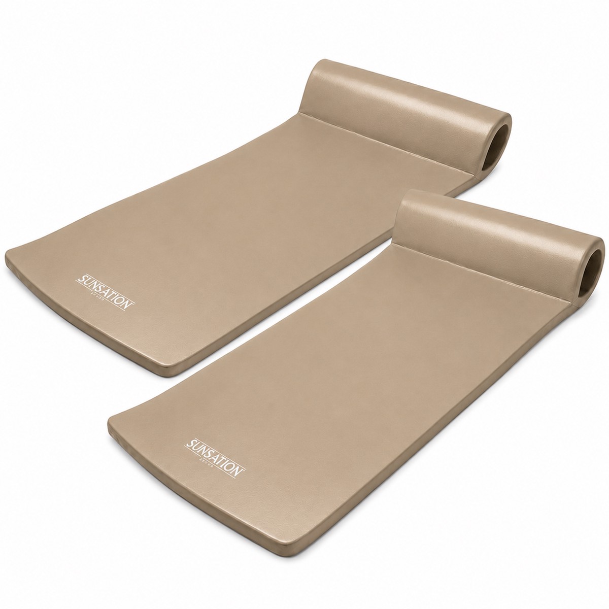 TRC Recreation Sunsation 70-Inch Foam Raft Lounger Pool Float, Bronze (2 Pack)
