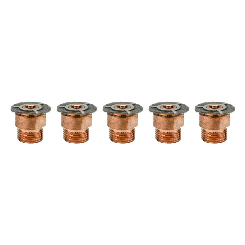 Tungsten adapter for 9, 20, 17, 18 & 26 Series TIG Torches with Fused Quartz Argon-Saving Configuration