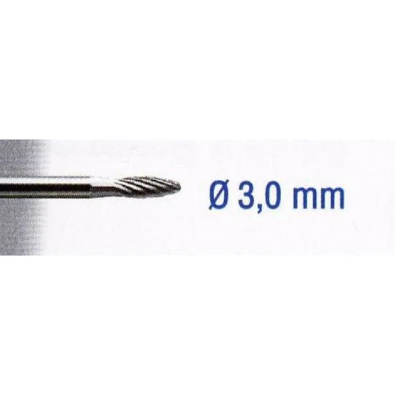 TUNGSTEN CARBIDE CUTTER 3MM. FLAME. SH 3MM