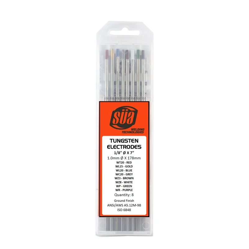 Tungsten Electrodes – Mixed Colors – (Red, Gold, Blue, Grey, Green, Purple, Brown, White)