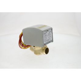 Resideo V8043E5012 N/C QuickFit Zone Valve 3/4" Sweat W/Auxiliary Switch 24V