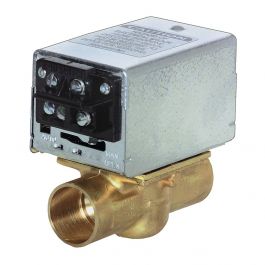 Resideo V8043F1051 1" Sweat Normally Closed Zone Valve 3.5 Cv W/End Switch 24V