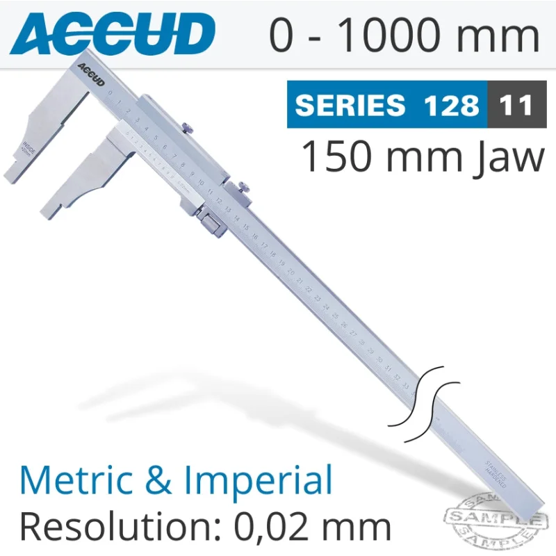 VERNIER CALIPER JAW LENGTH 150MM 0-1000MM/0-40′