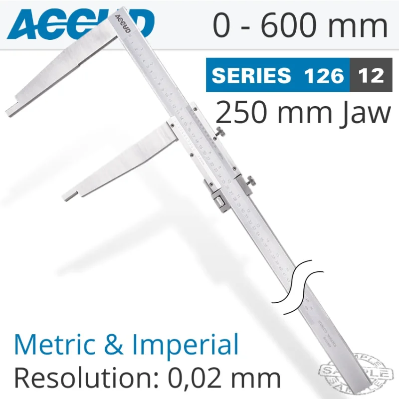 VERNIER CALIPER JAW LENGTH 250MM 0-600MM/0-24′