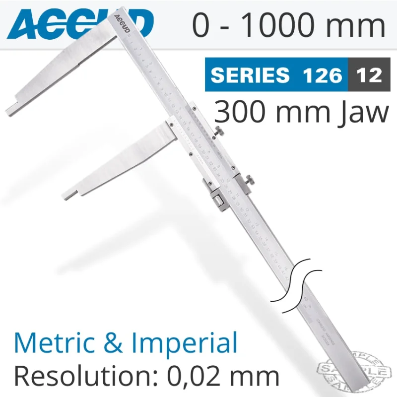VERNIER CALIPER JAW LENGTH 300MM 0-1000MM/0-40′