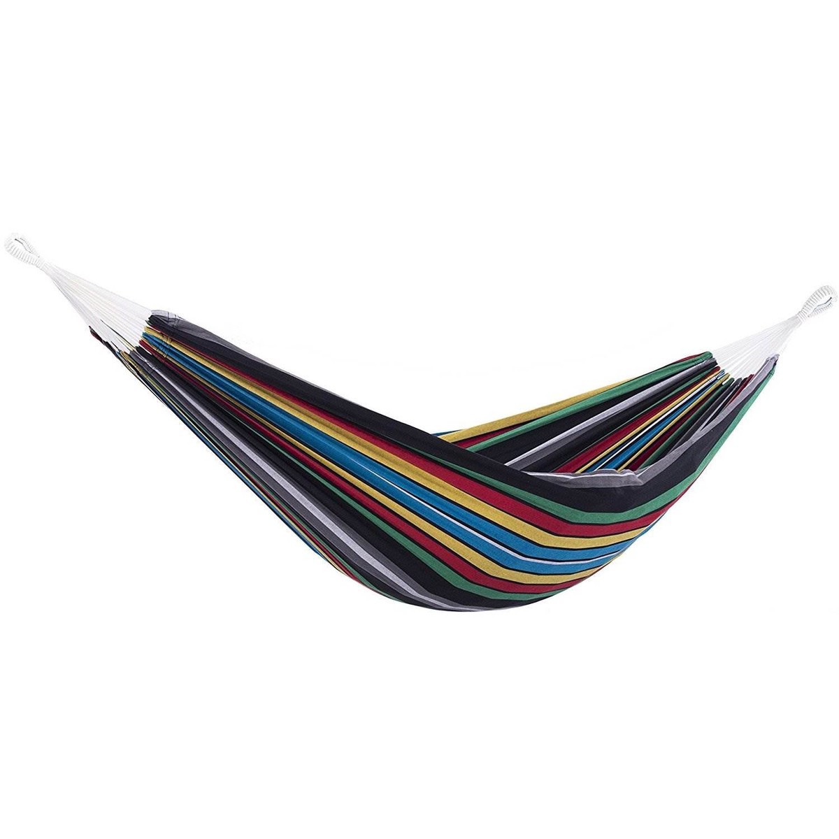 Vivere Brazilian Style Double Hammock Patio Outdoor Hanging Swing, Rio Night