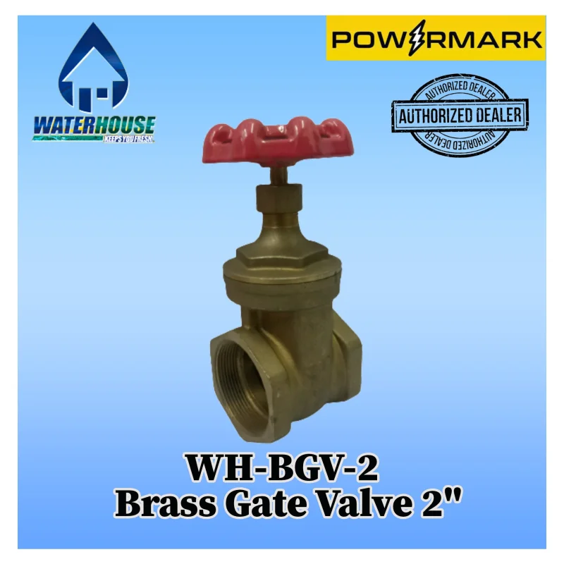 WATERHOUSE WH-BGV-2 Brass Gate Valve 2″